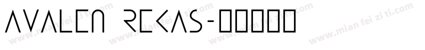 Avalen rekas字体转换